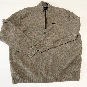 Johnnie -O men’s Vernon merino wool/yak blend 1/4 zip sweater
